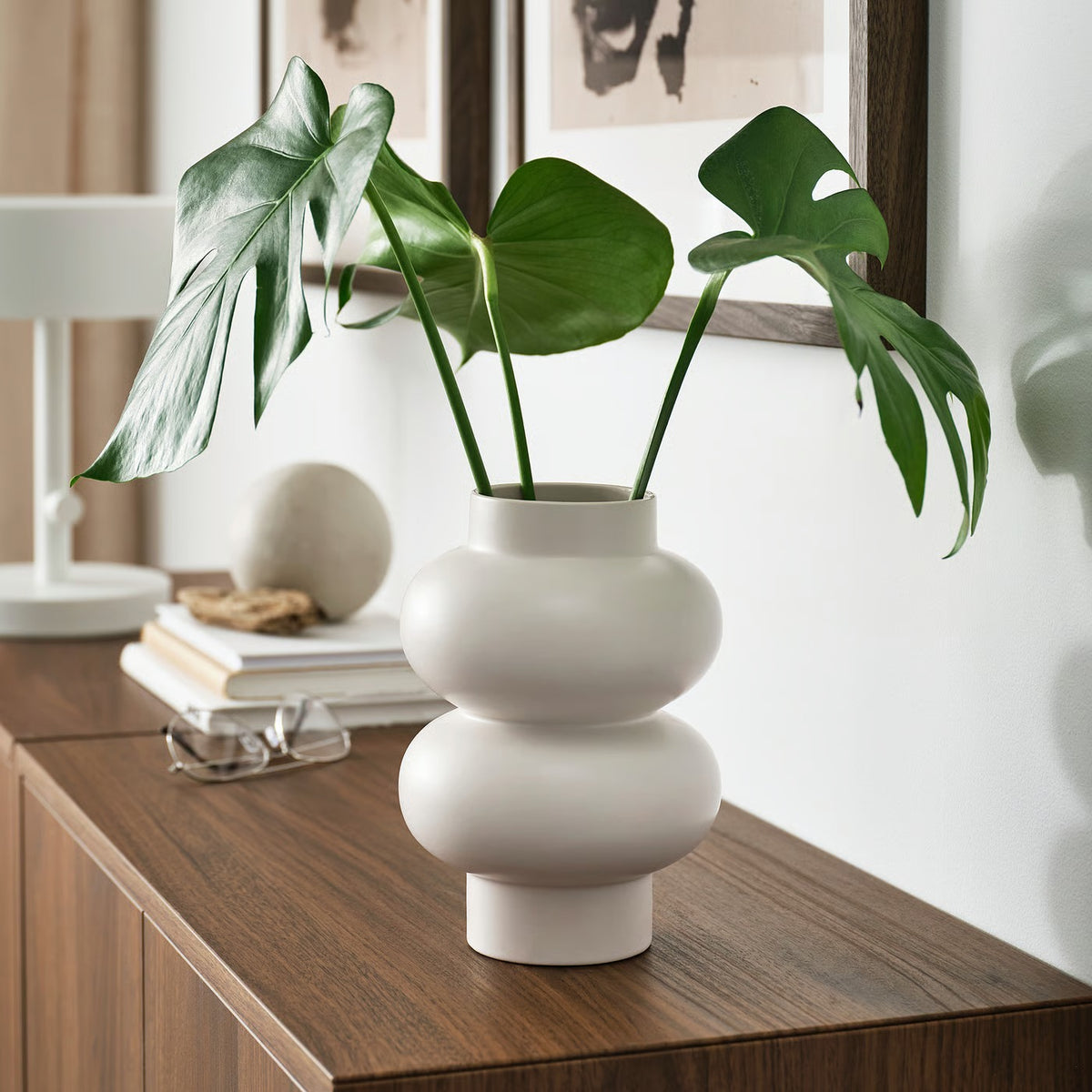 IKEA PÄRLHÄGG Vase, beige, 22 cm (8 ¾ ")