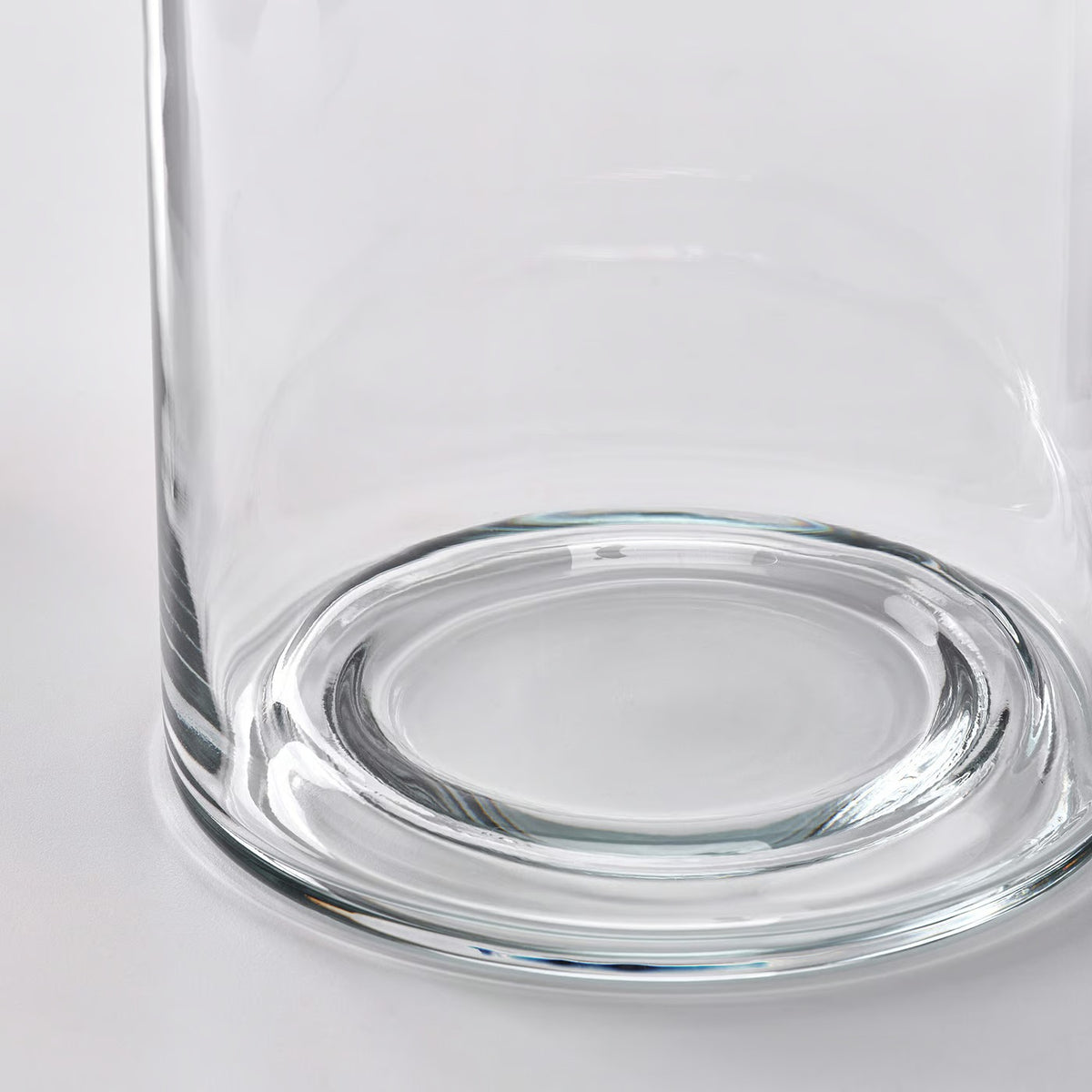 [2 Piece Set] IKEA Glass Pillar Candle Holders, Tinted Glass