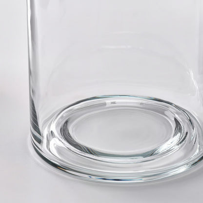 [2 Piece Set] IKEA Glass Pillar Candle Holders, Tinted Glass