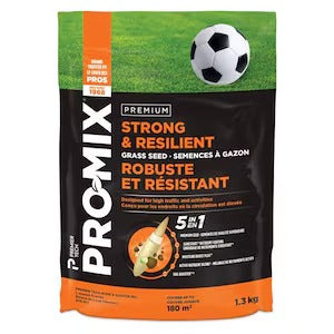 PRO-MIX Strong & Resilient Grass Seed, 5-in-1 Lawn Mix, Fast Germination in 7 Days, 1.3 kg – Covers up to 180 m² for Durable, Healthy Lawn Growth