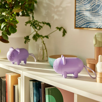 IKEA GREJSIMOJS Portable Bluetooth speaker, mouse/purple