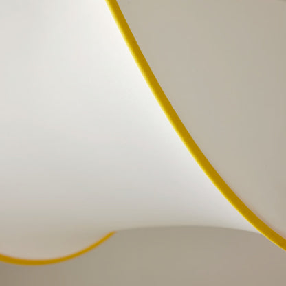 IKEA GREJSIMOJS Pendant lamp shade, white/yellow, 45 cm (18 ")