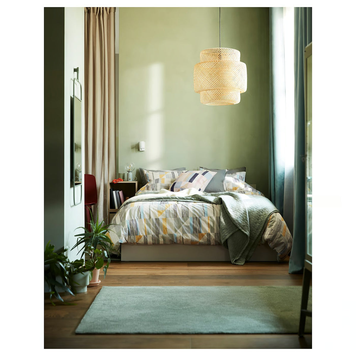 IKEA SINNERLIG Pendant lamp, bamboo/handmade, 50 cm (20 ")