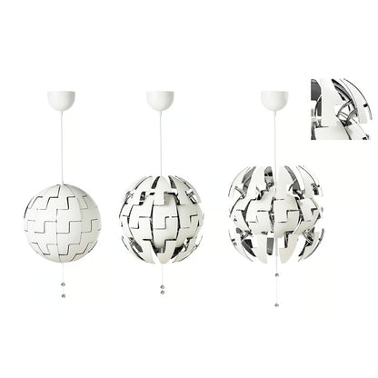 IKEA PS 2014 Pendant lamp, white/silver color, 35 cm (14 ")
