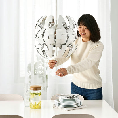IKEA PS 2014 Pendant lamp, white/silver color, 35 cm (14 ")