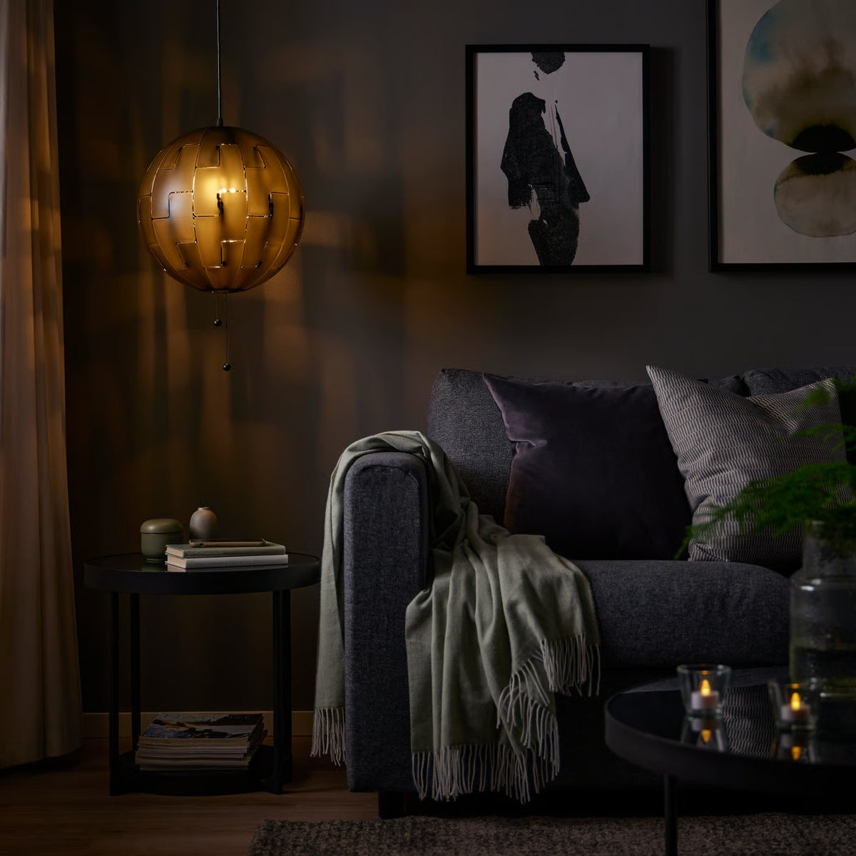 IKEA PS 2014 Pendant lamp, black, 35 cm (14 ")