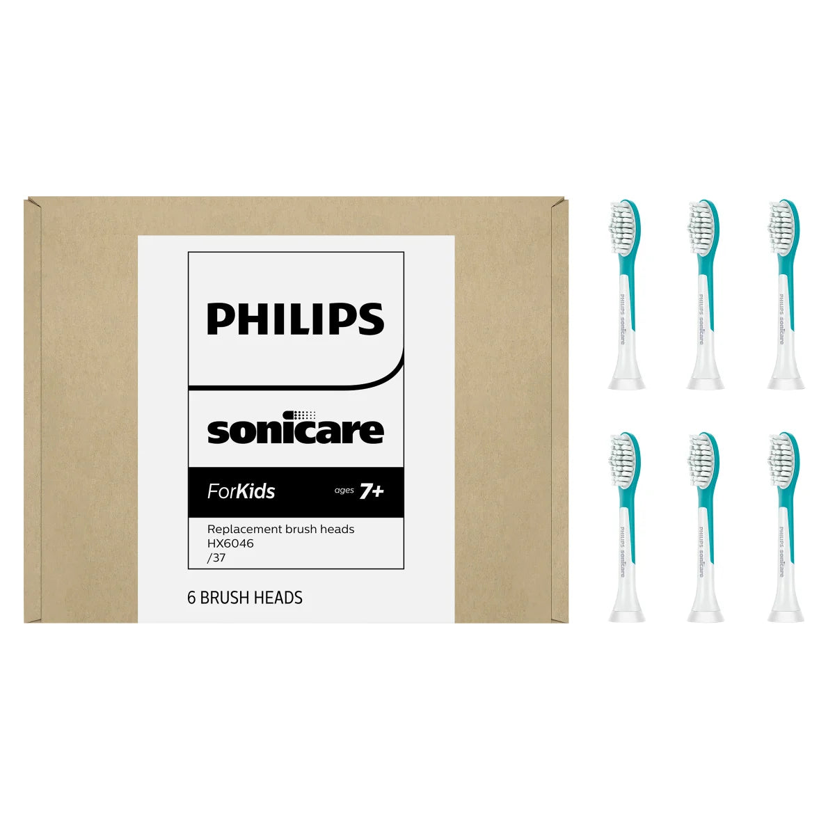 Philips Sonicare Kids Brush Heads, 6-pack