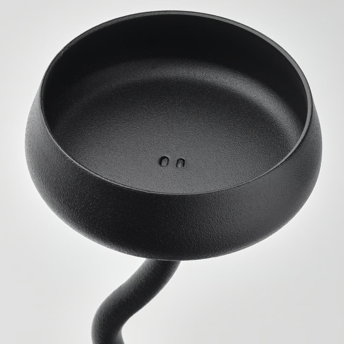 IKEA SILVERPÄRON Pillar candle holder, black, 24 cm (9 ")
