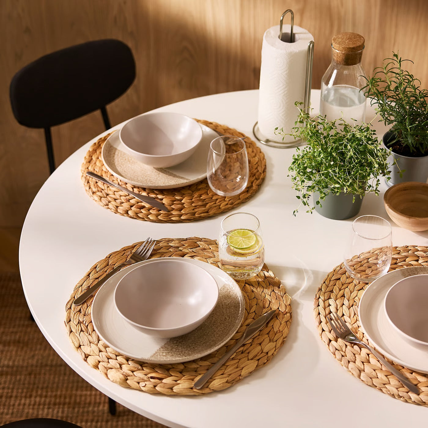 (2 Pack) IKEA SOARÉ Place mat, water hyacinth, 37 cm (15 ")