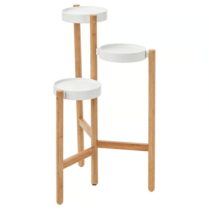 IKEA SATSUMAS Plant stand, bamboo/white, 78 cm (30 ¾ ")