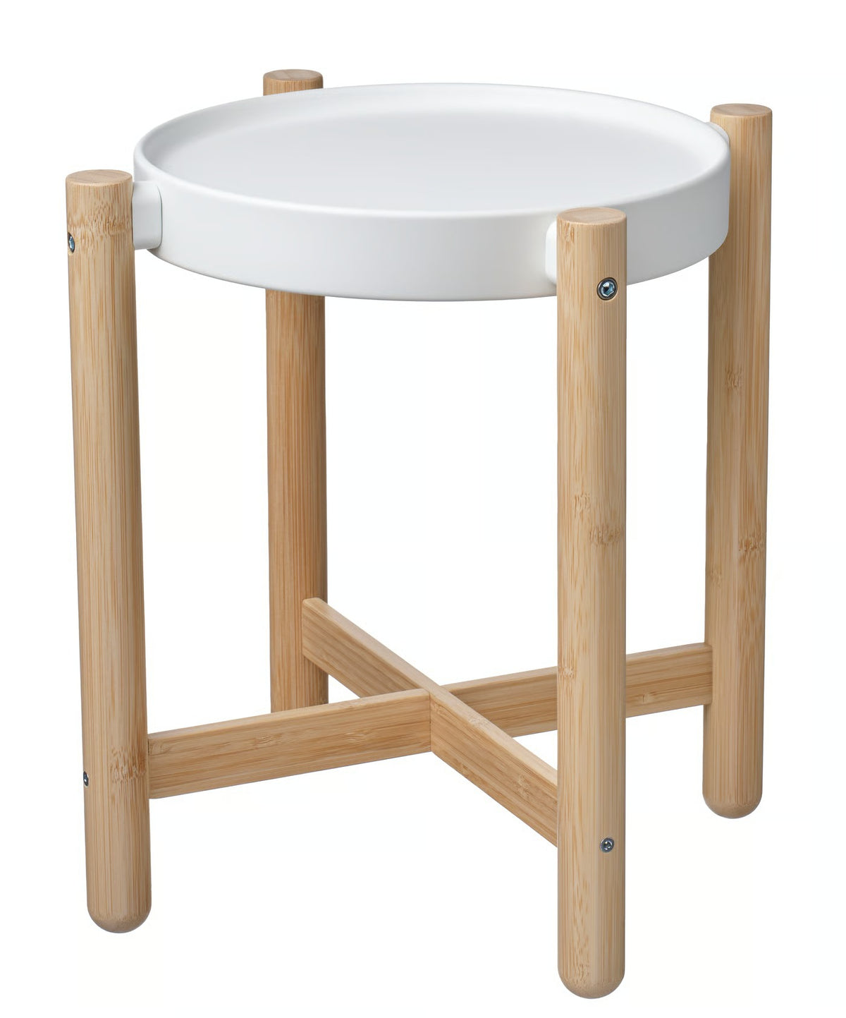 IKEA SATSUMAS Plant stand, bamboo/white, 36 cm (14 ¼ ")