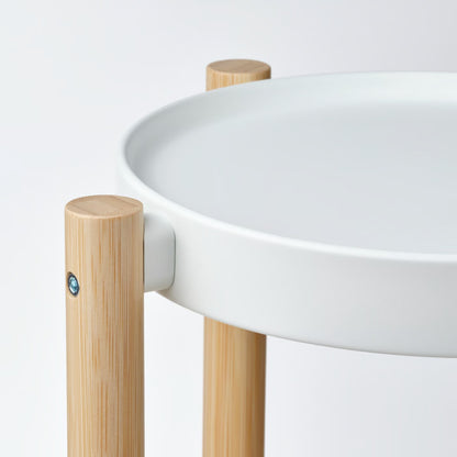 IKEA SATSUMAS Plant stand, bamboo/white, 36 cm (14 ¼ ")