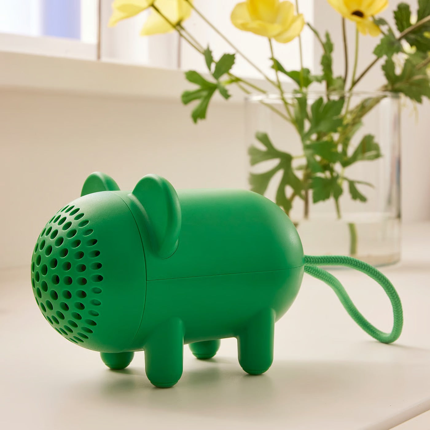 IKEA GREJSIMOJS Portable Bluetooth speaker, mouse/green