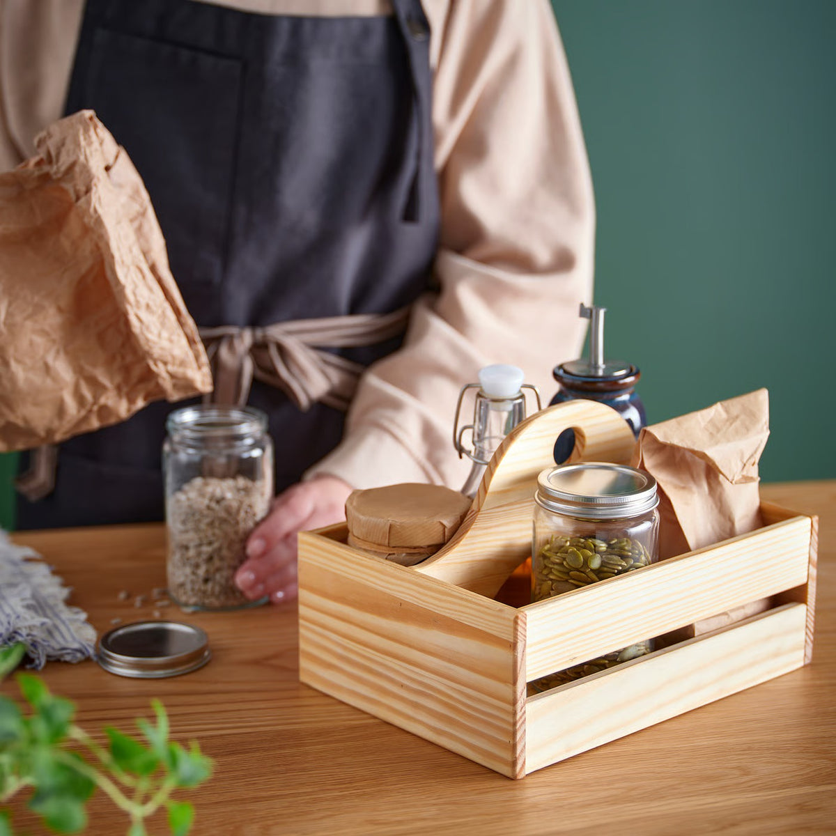 IKEA CHOKLADHAJ Portable organizer, wood, 25x18 cm (9 ¾x7 ")