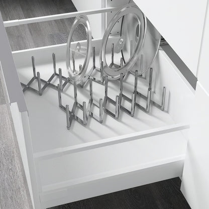 IKEA VARIERA Pot lid organizer, stainless steel