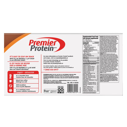 Premier Protein High-protein Chocolate Peanut Butter Shake, 18 x 325 mL