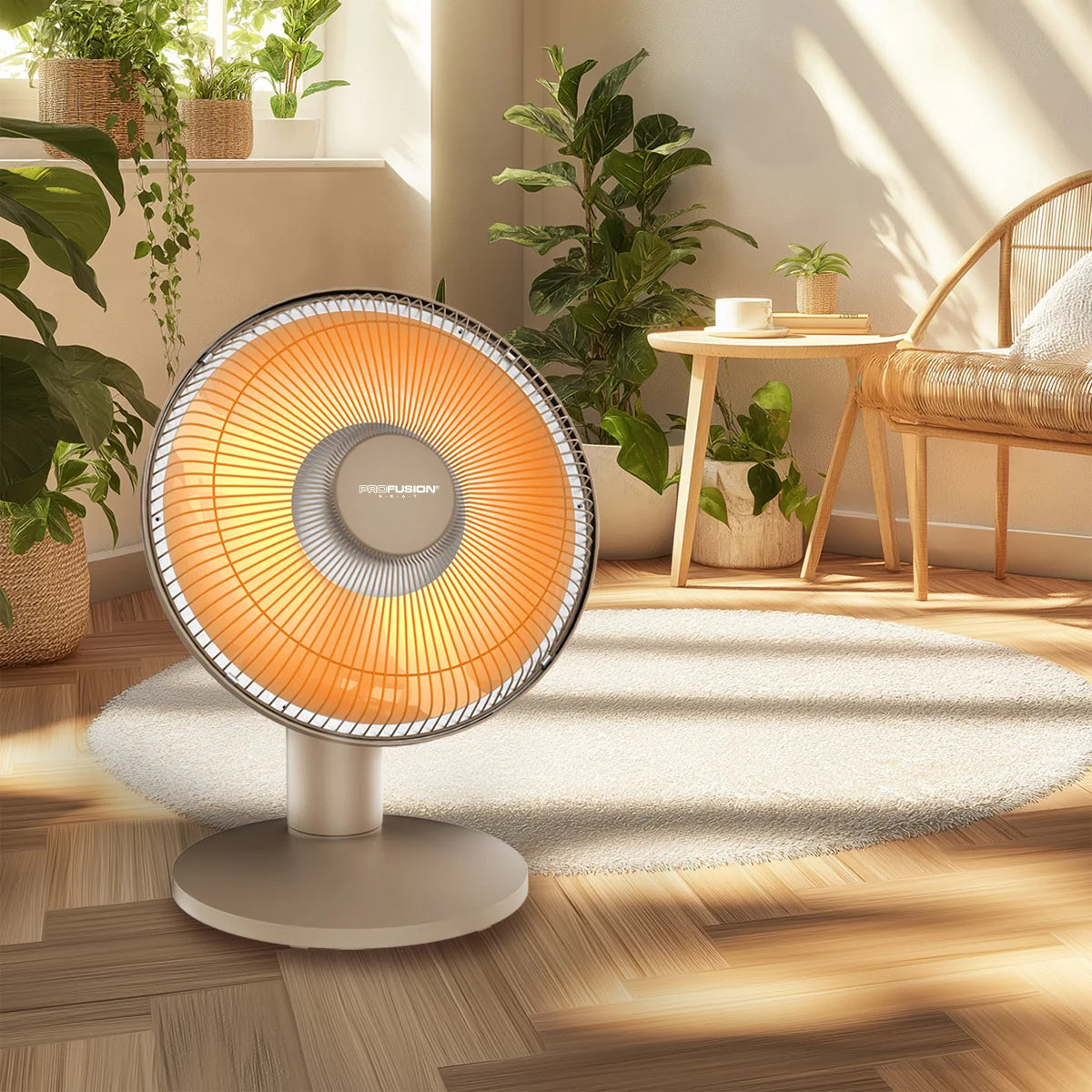 Profusion Heat Parabolic Heater with Oscillation