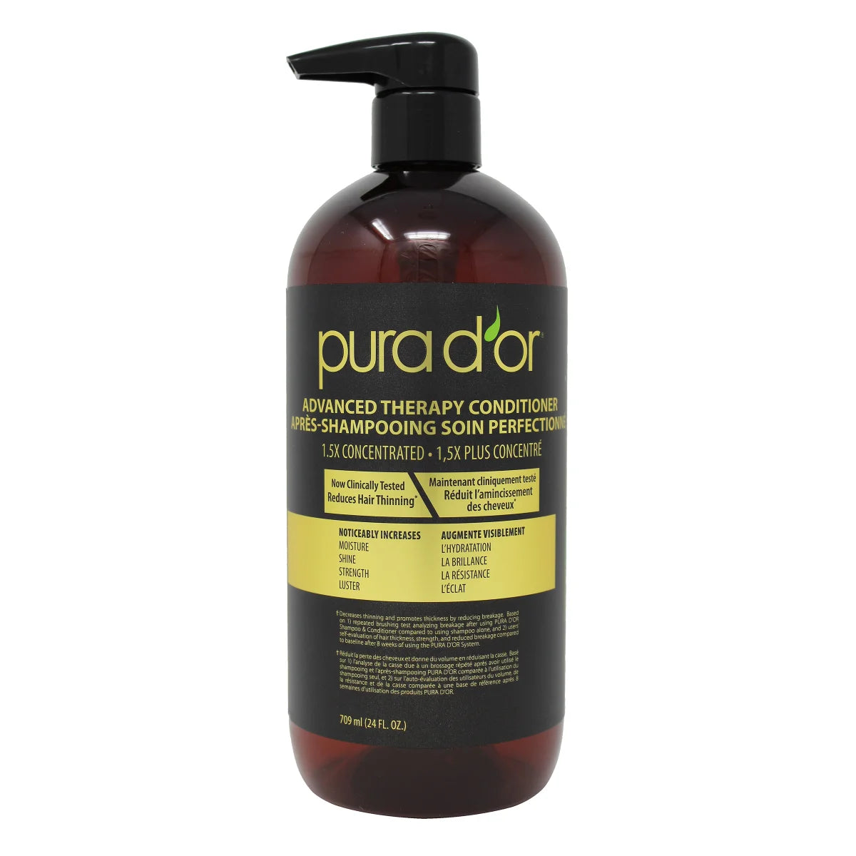 Pura D'Or Advanced Therapy Shampoo and Conditioner, 2 x 709 mL