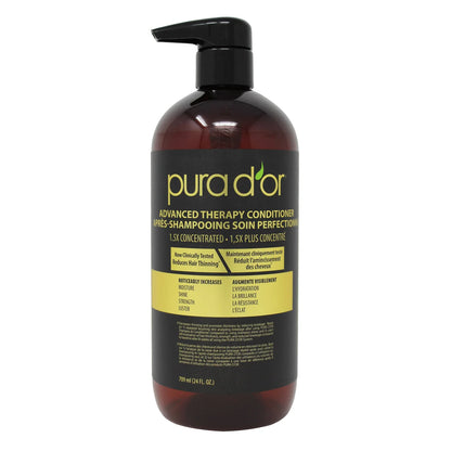 Pura D'Or Advanced Therapy Shampoo and Conditioner, 2 x 709 mL