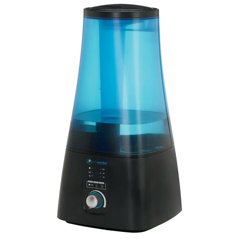 Humidificateur à brume chaude et froide PureGuardian 100 heures avec plateau d'aromathérapie