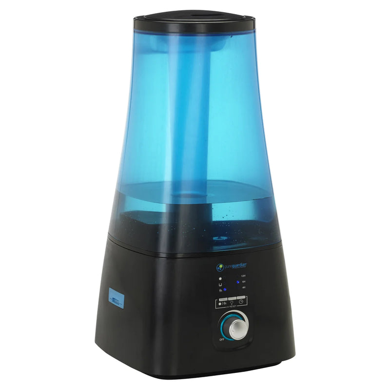 Humidificateur à brume chaude et froide PureGuardian 100 heures avec plateau d'aromathérapie