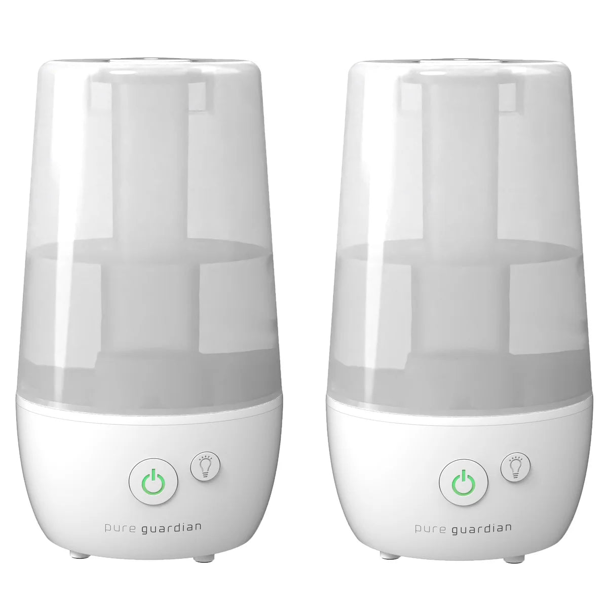 PureGuardian 3.79 L (1 gal.) 70-Hour Ultrasonic Cool Mist Table Top Humidifier with Aroma tray, 2-pack