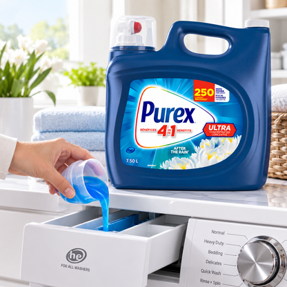Purex After The Rain Ultra Concentrated Liquid Laundry Detergent, 7.5 L, Up to 250 Loads