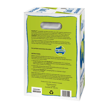 QualiCat Scoopable Cat Litter, 22.7 kg (50 lb)