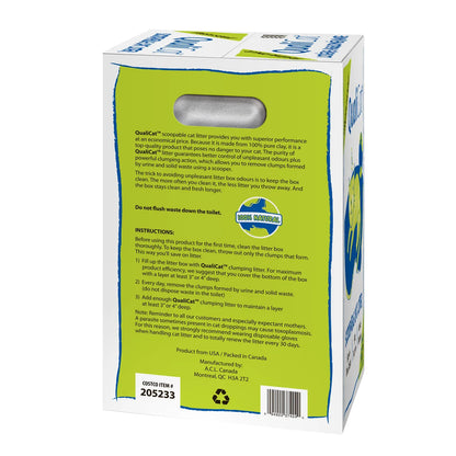 QualiCat Scoopable Cat Litter, 22.7 kg (50 lb)