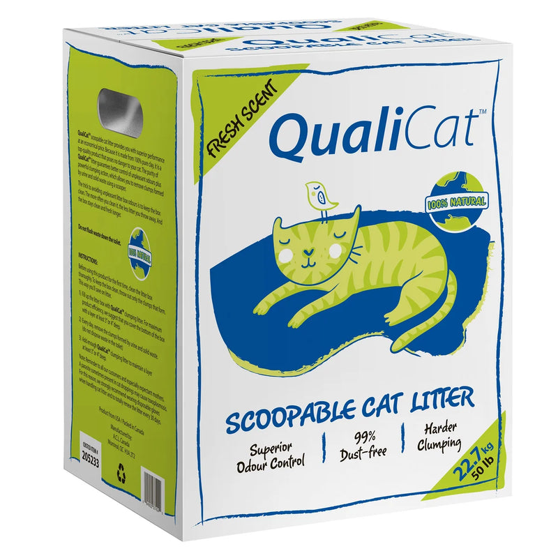 Litière pour chat QualiCat, 22,7 kg (50 lb) 