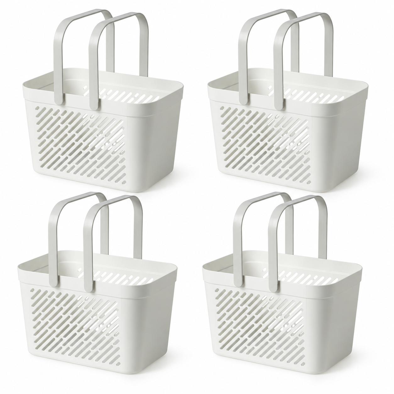 IKEA RÅNEN Bathroom Storage Basket with Foldable Handles