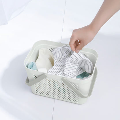 IKEA RÅNEN Bathroom Storage Basket with Foldable Handles