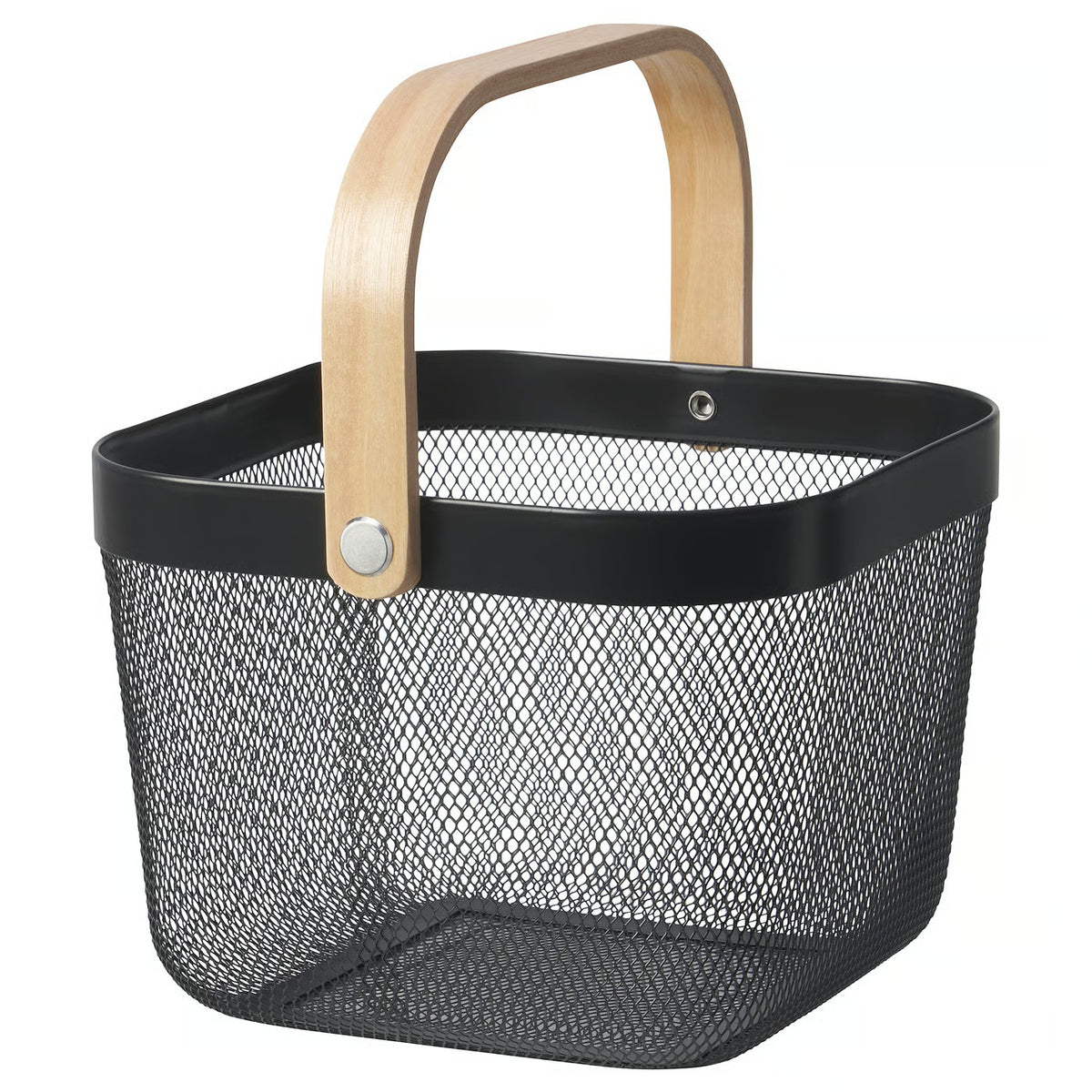 IKEA RISATORP Wire basket, dark gray, 25x26x18 cm (9 ¾x10 ¼x7 ")