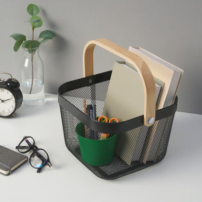 IKEA RISATORP Wire basket, dark gray, 25x26x18 cm (9 ¾x10 ¼x7 ")