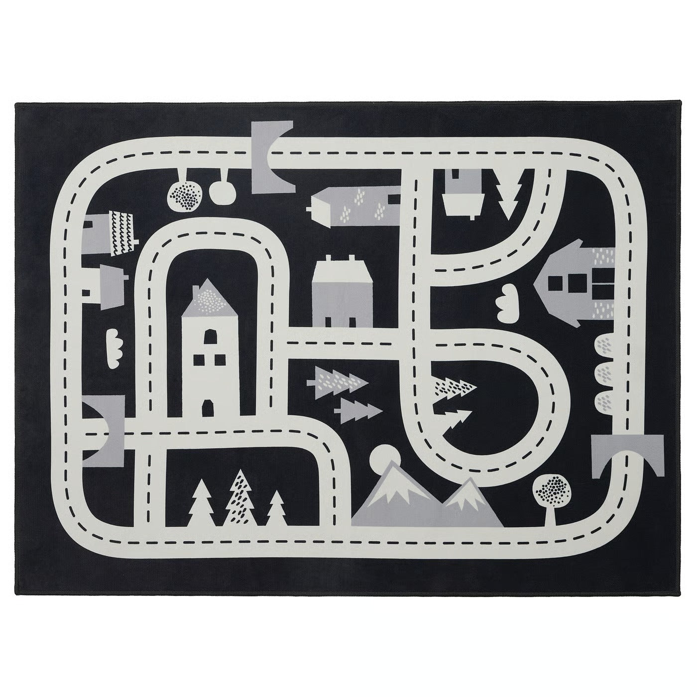 IKEA MARKKRYPARE Rug, dark gray, 74x100 cm (2 ' 5 "x3 ' 3 ")