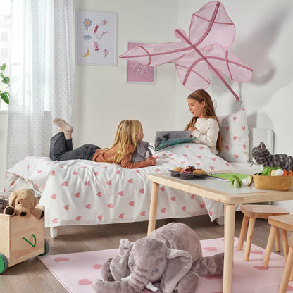 IKEA BARNDRÖM Rug, pink, 133x160 cm (4 ' 4 "x5 ' 3 ")