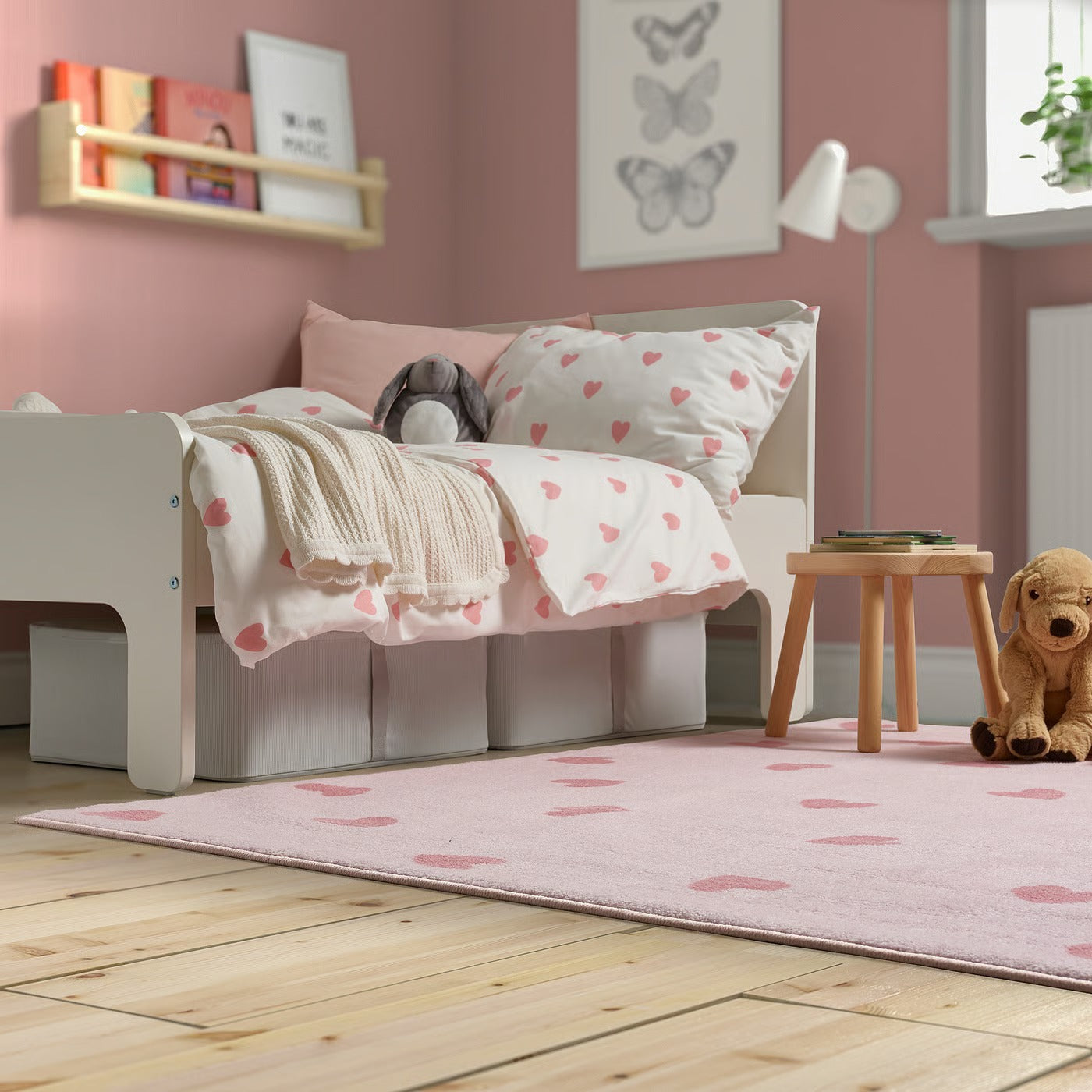 IKEA BARNDRÖM Rug, pink, 133x160 cm (4 ' 4 "x5 ' 3 ")