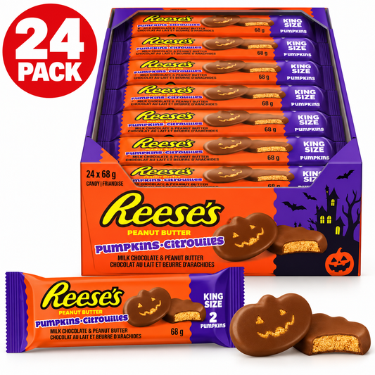 Reese's Peanut Butter Pumpkins Halloween Candy, 24 × 68 g