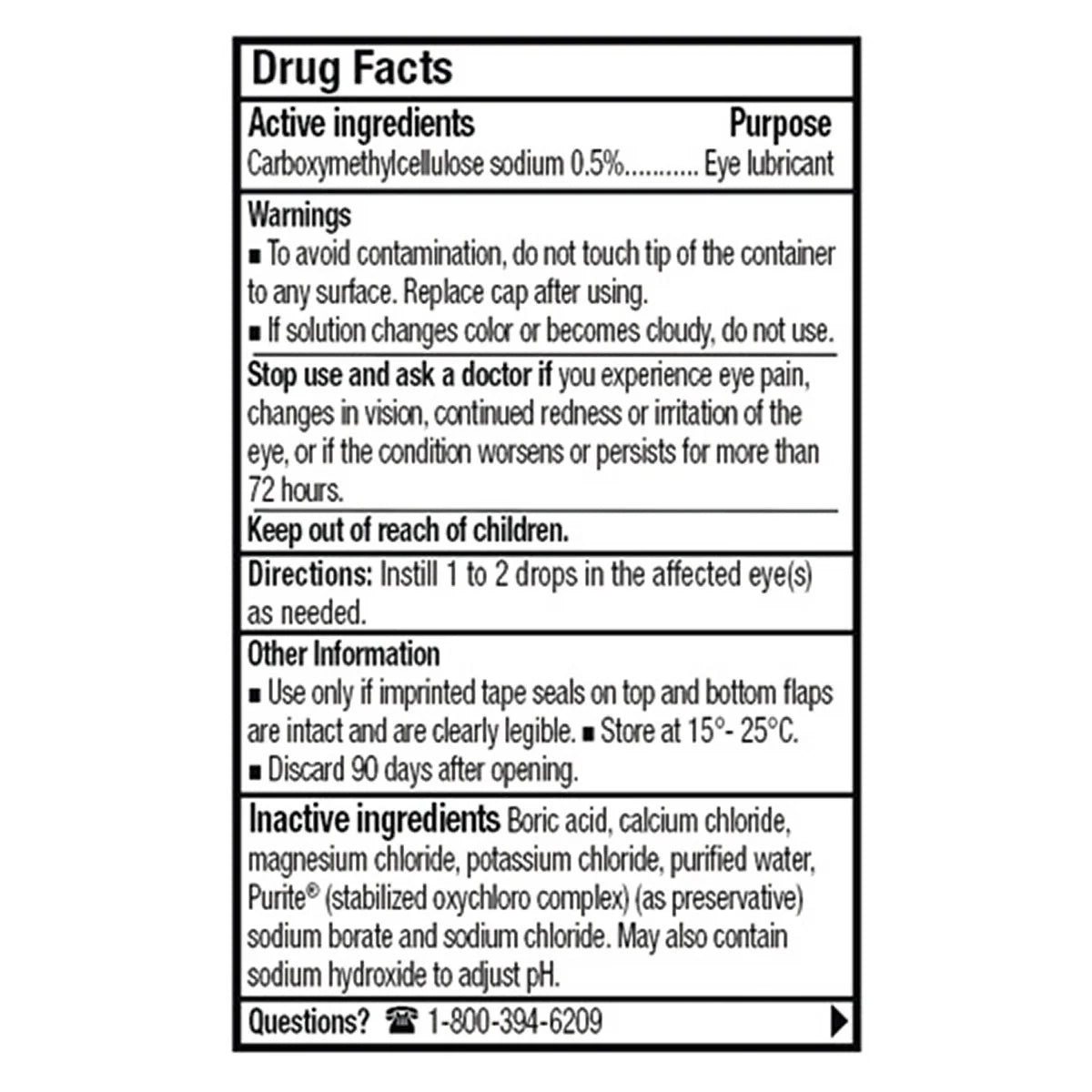 Refresh Tears Ophthalmic Solution, 4 x 15 mL + 5 mL