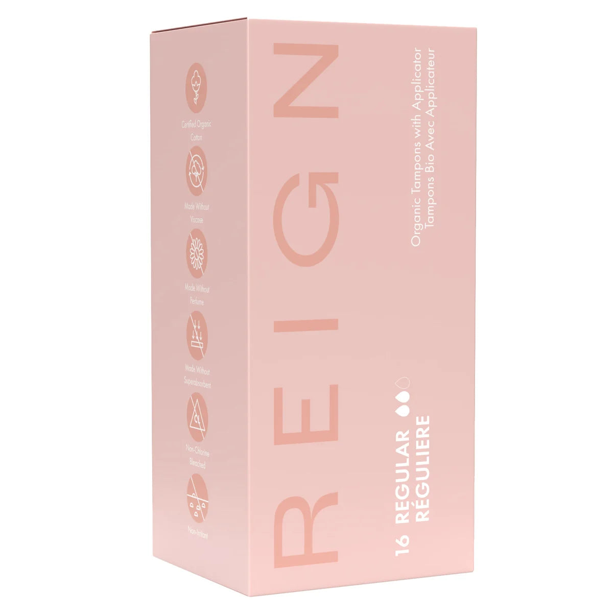 Reign Wellness Organic Applicator Tampons, 6-pack