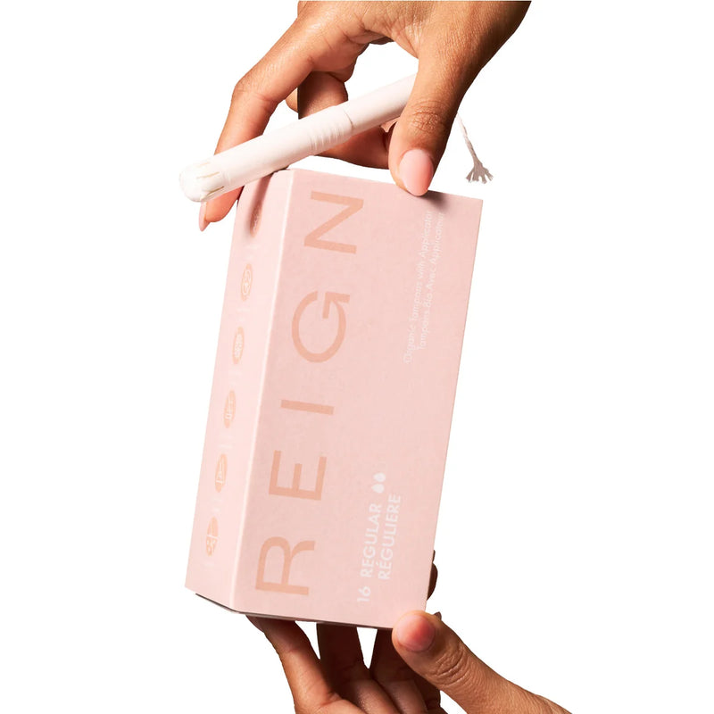 Tampons applicateurs biologiques Reign Wellness, paquet de 6