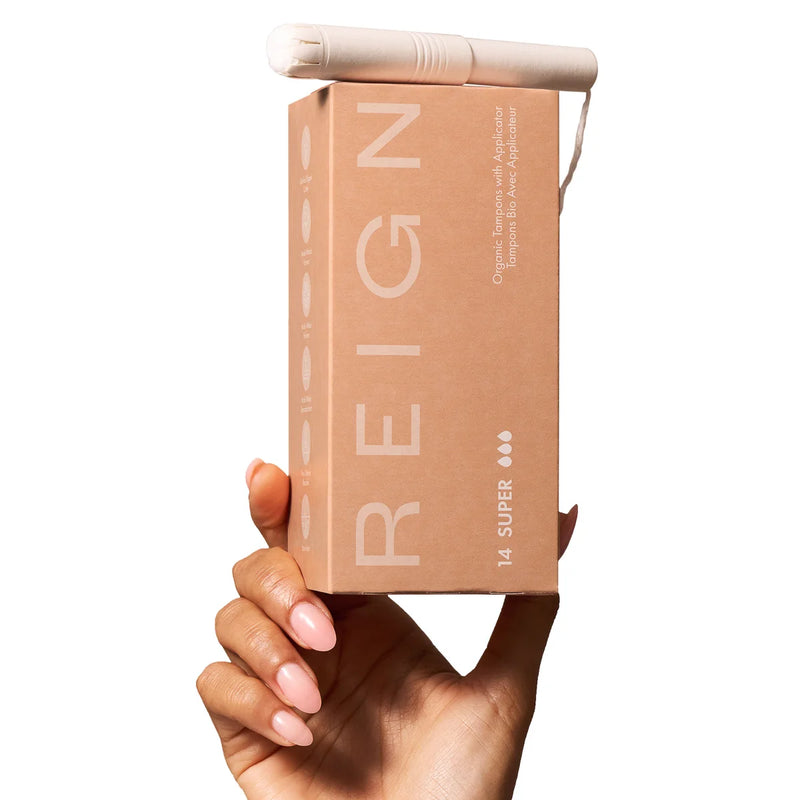 Tampons applicateurs biologiques Reign Wellness, paquet de 6