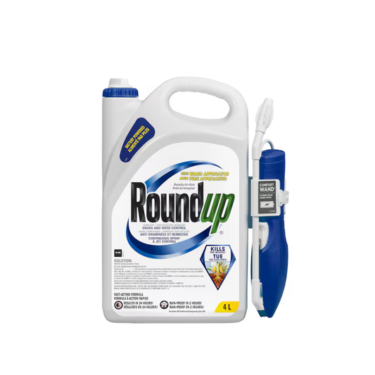 Roundup Ready-to-Use Weed & Grass Killer with Wand Applicator, 4 L