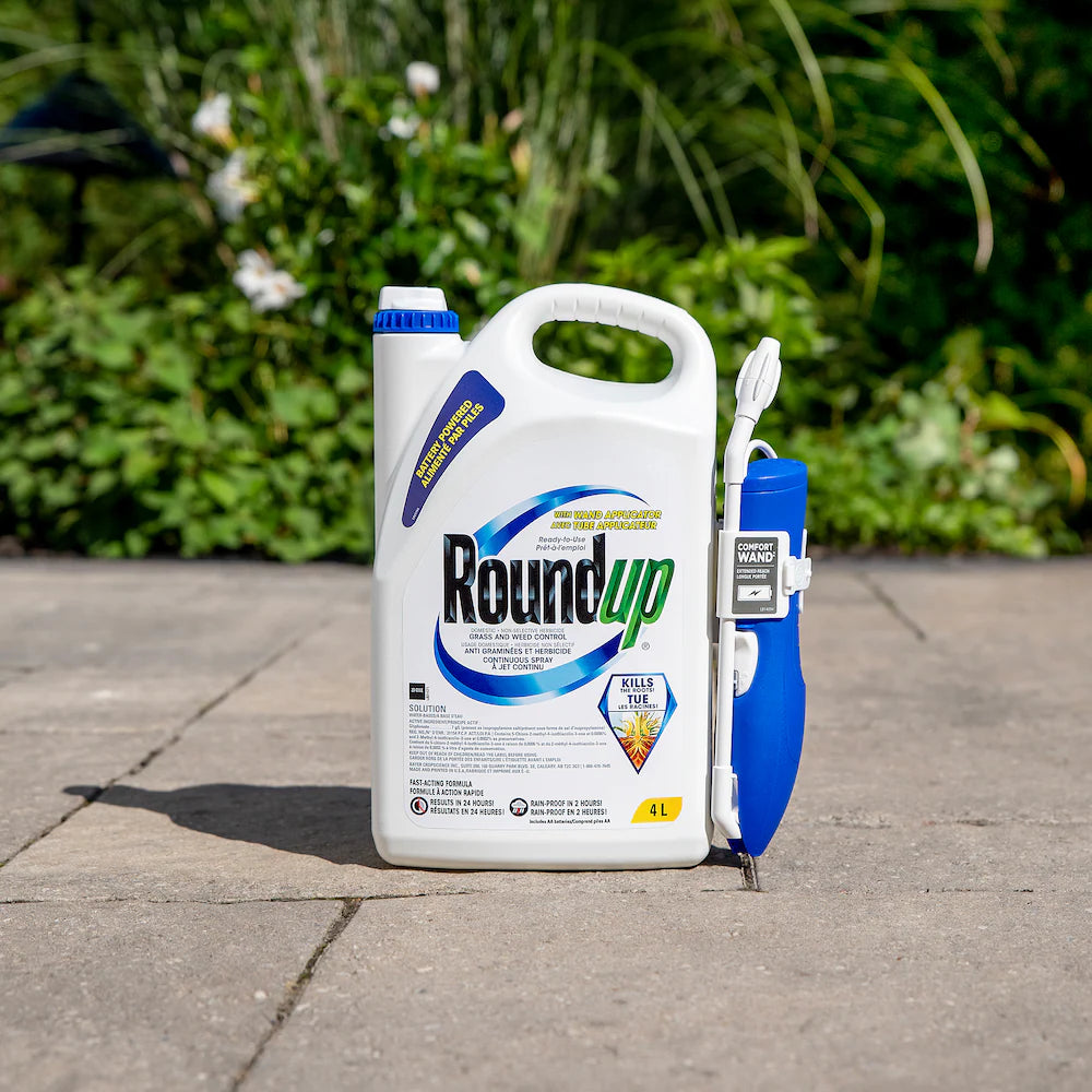 Roundup Ready-to-Use Weed & Grass Killer with Wand Applicator, 4 L