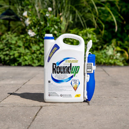 Roundup Ready-to-Use Weed & Grass Killer with Wand Applicator, 4 L