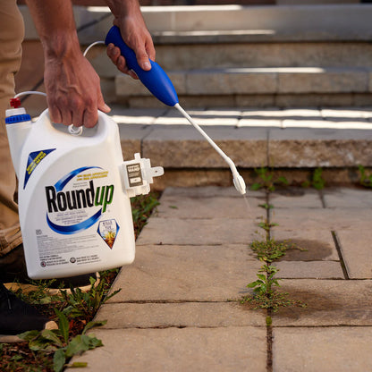 Roundup Ready-to-Use Weed & Grass Killer with Wand Applicator, 4 L