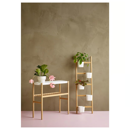 IKEA SATSUMAS Plant stand, bamboo/white, 70 cm (27 ½ ")