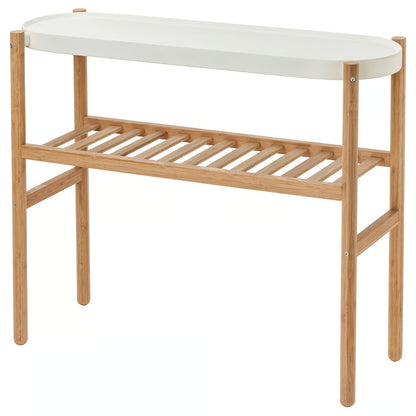 IKEA SATSUMAS Plant stand, bamboo/white, 70 cm (27 ½ ")