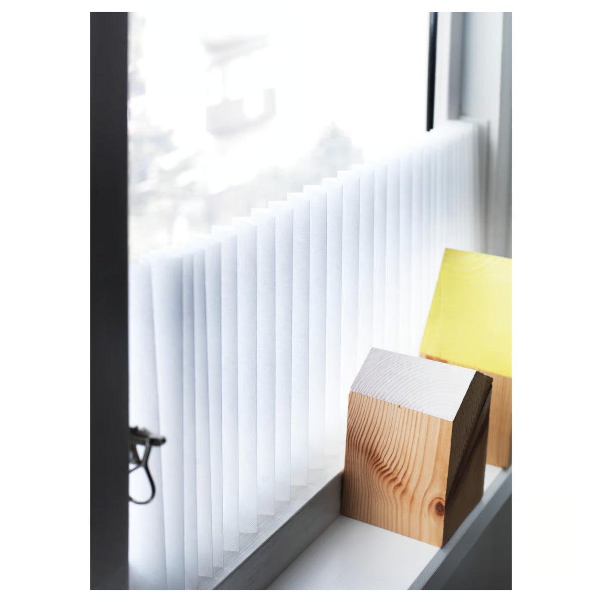 (2 PACK) IKEA SCHOTTIS Pleated blind, white, 90x190 cm (35 ½x74 ¾ ")