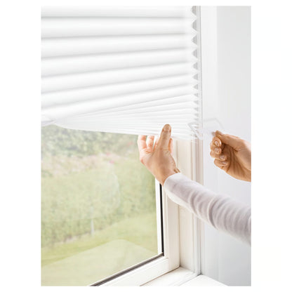 (2 PACK) IKEA SCHOTTIS Pleated blind, white, 90x190 cm (35 ½x74 ¾ ")